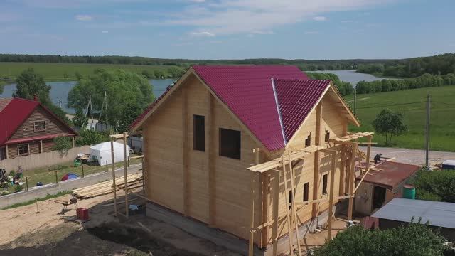 Строительство дома из клееного бруса в Москве