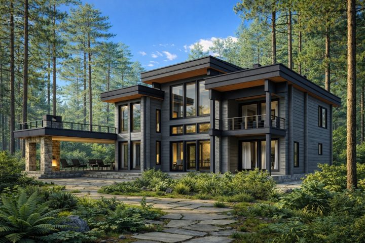 Из клееного бруса Дом 